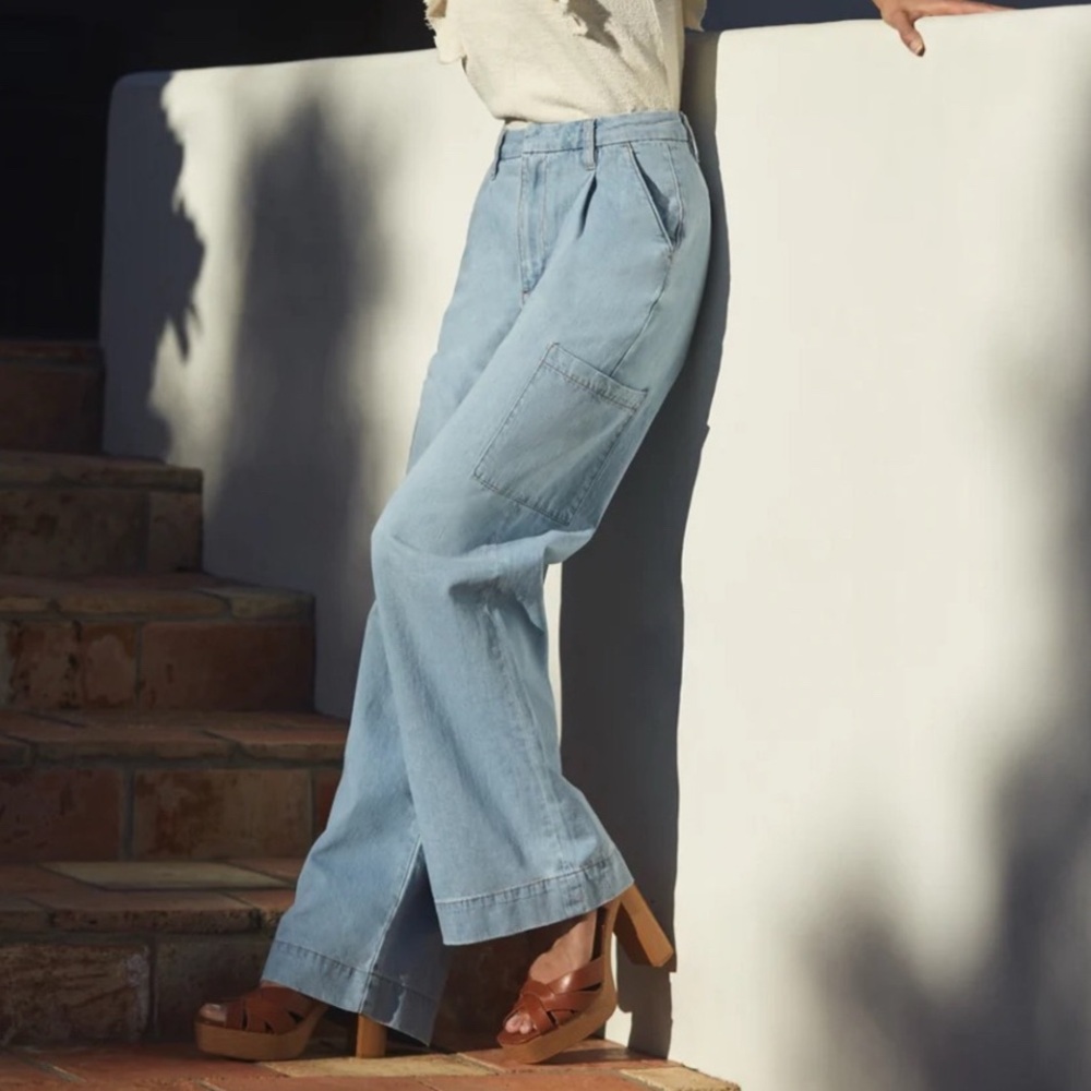 *NWT* JOE'S JEANS Petra Wide Leg Cargo Jeans - Picture 3 of 10